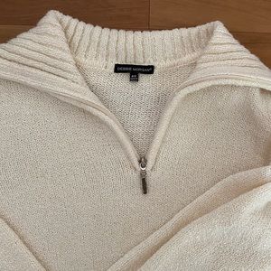 White Cotton Quarterzip